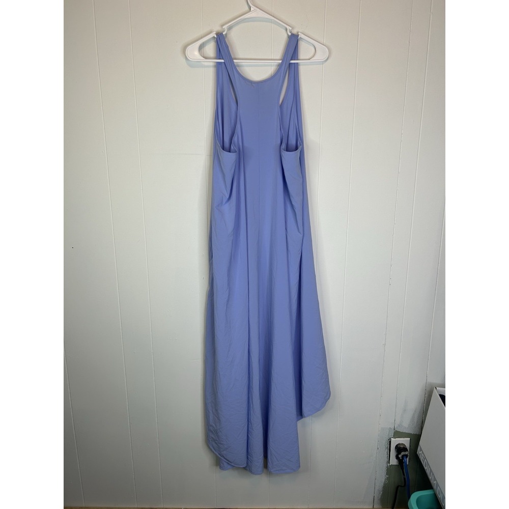 Athleta Women's XL Sleeveless High Low Maxi Dress Purple Pockets 150 - Picture 5 of 6